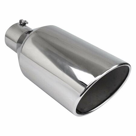 LASTPLAY Diesel Series Round Rolled Edge Angle Cut Bolt-On Exhaust Tip LA1838010